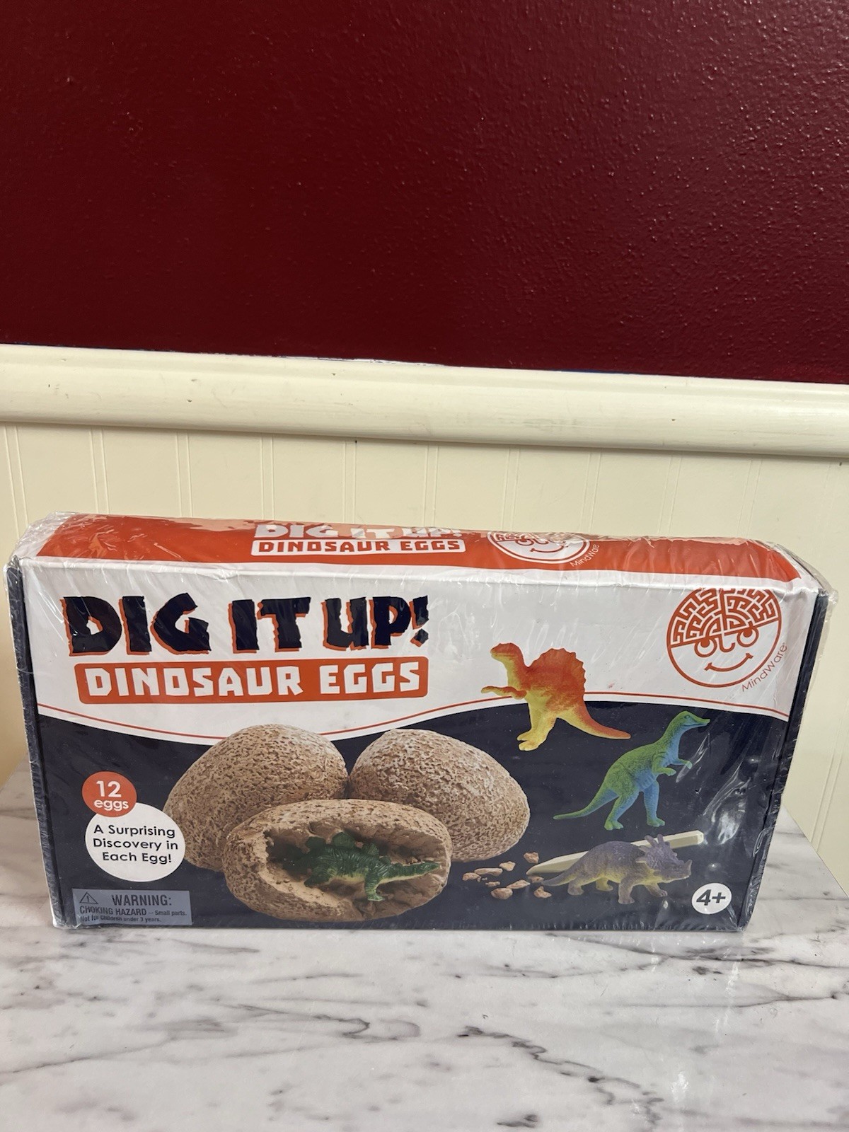 New Mindware Dig It Up Dinosaur Eggs 12 Pack And Excavation Kit Dino Toys New