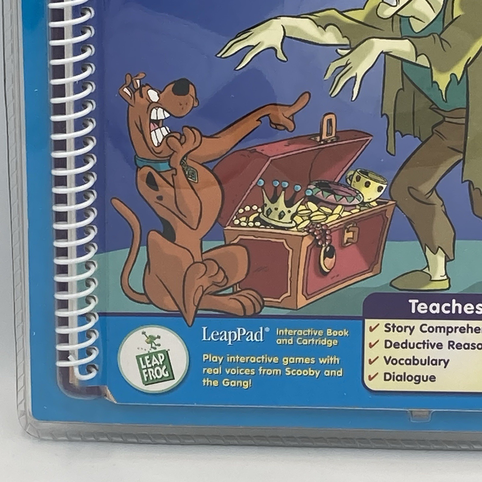Leap Frog Leap Pad Leap 2 Scooby Doo & Zombie Treasure Book Cartridge 2001 NOS