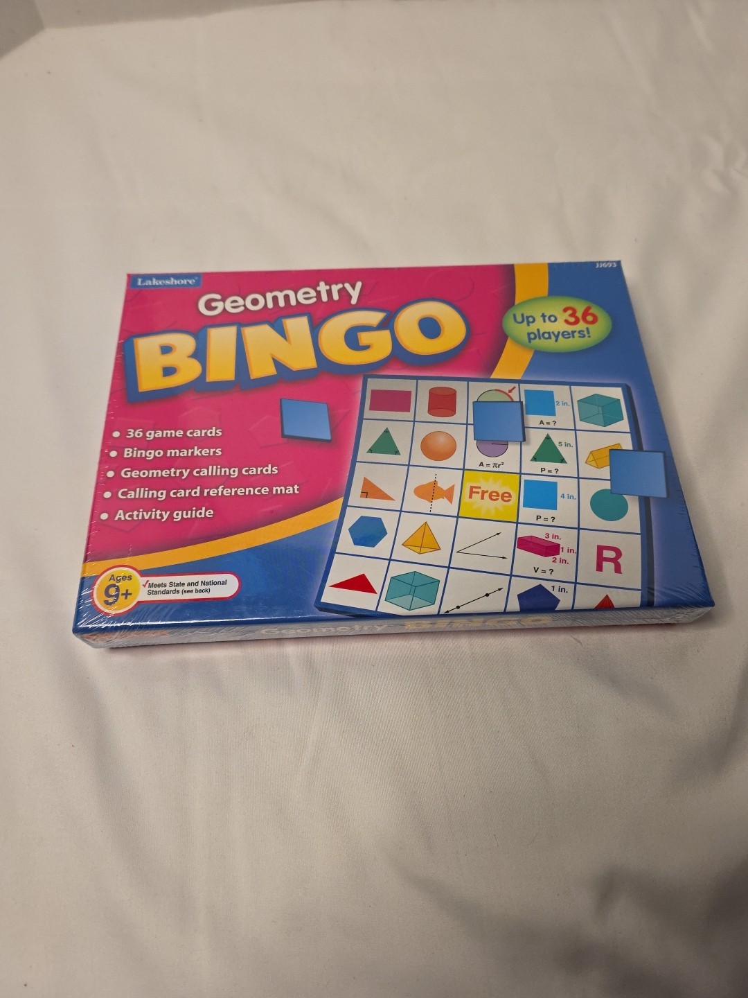 Lakeshore Geometry Bingo – Ages 9+ JJ693 Brand New Sealed