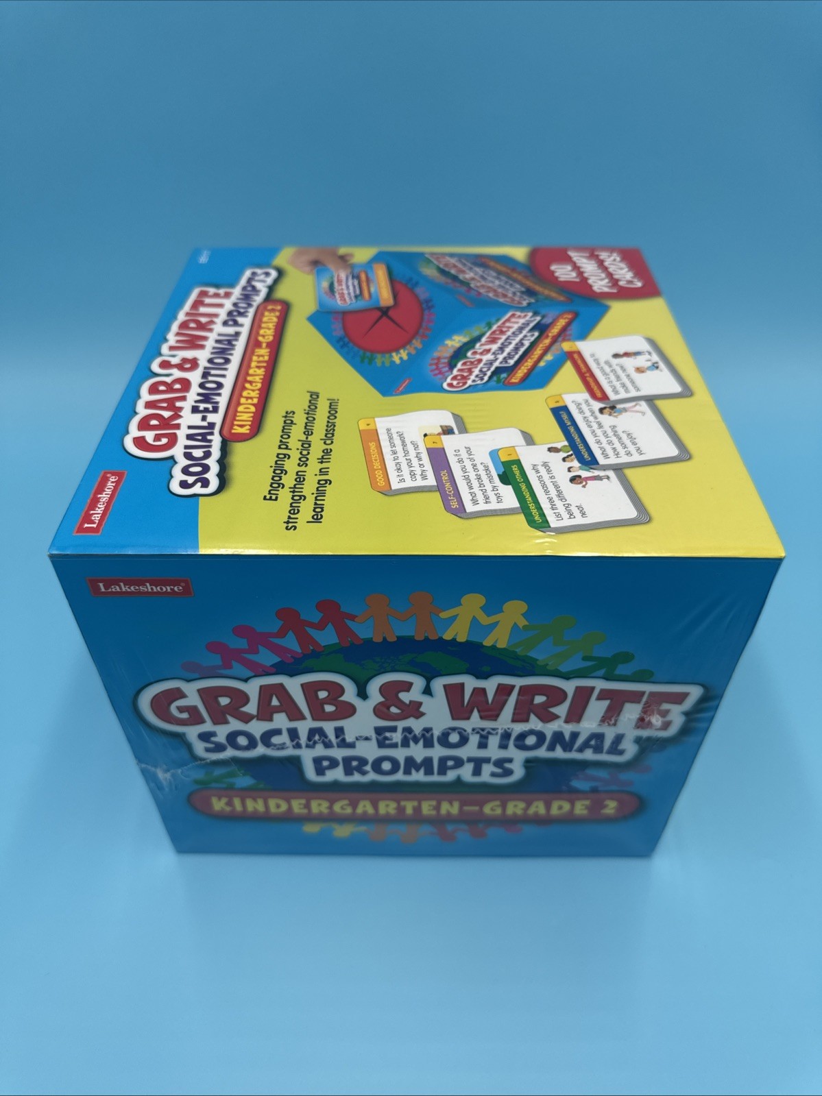 Lakeshore Grab & Write Social Emotional Prompts-grade K-2/100 Cards New!! EE117