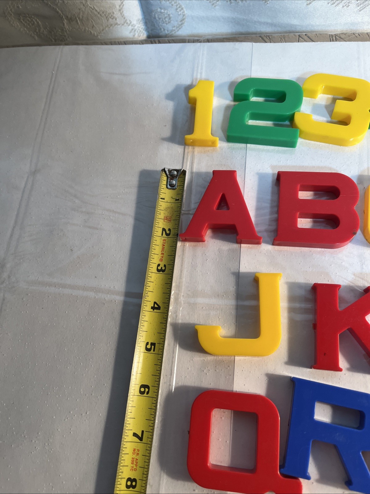 Vintage 40 Piece Childrens IDEAL BRAND Plastic Alphabet Letters 2”Educational