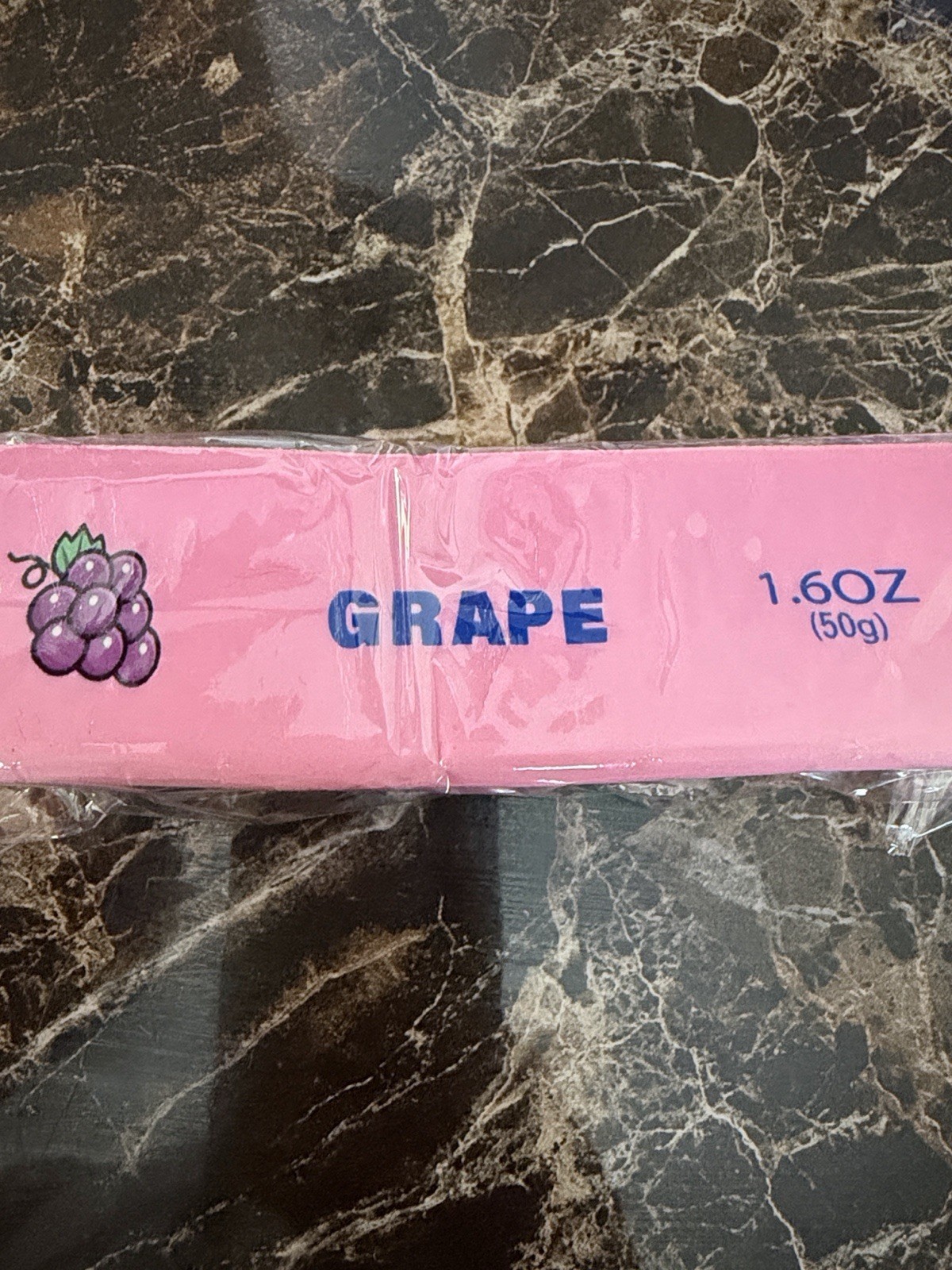Squishy, Grape Scent, Pink Rectangular Wrapped Bar, 1.6 oz (50g)