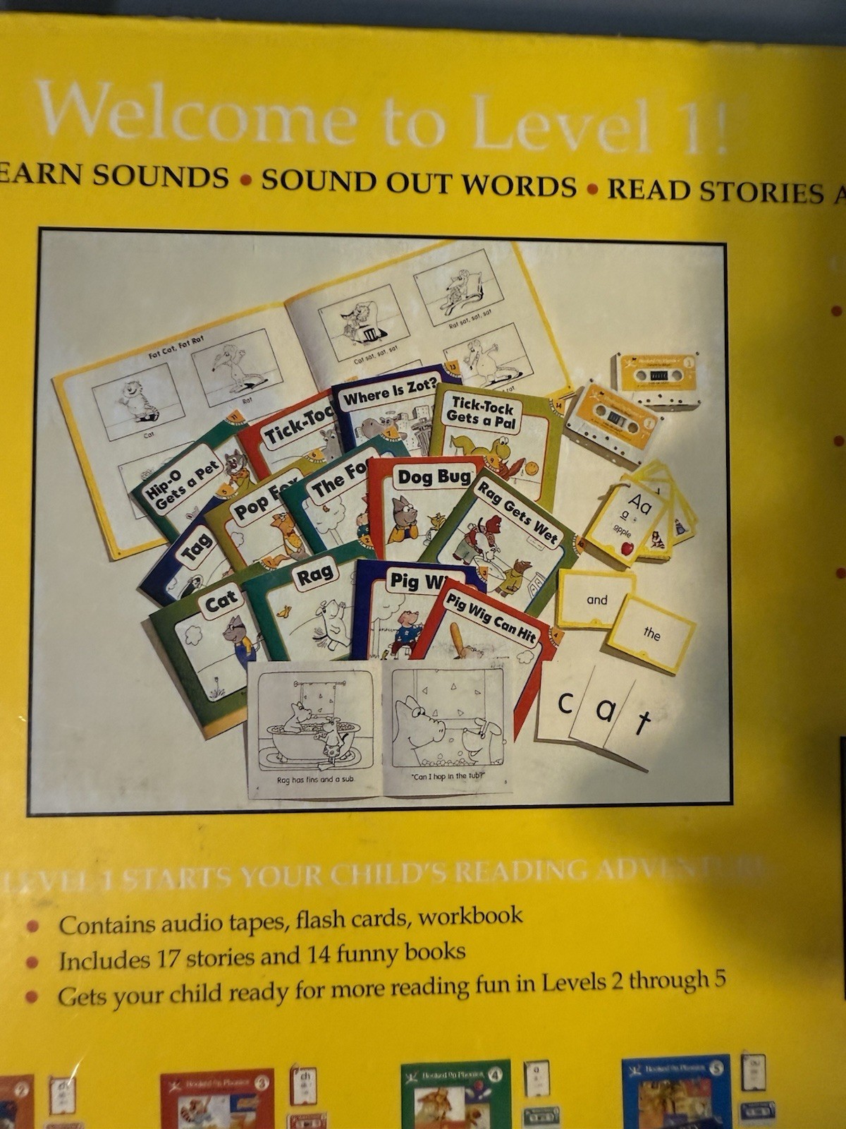 Vintage Hooked on Phonics Learn to Read Level 1 Kit