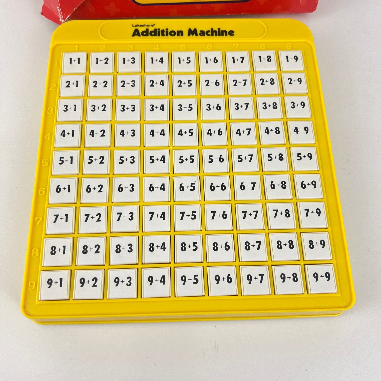 Lakeshore Addition Machine Math Practice Homeschool Early Learning Pop Up Button