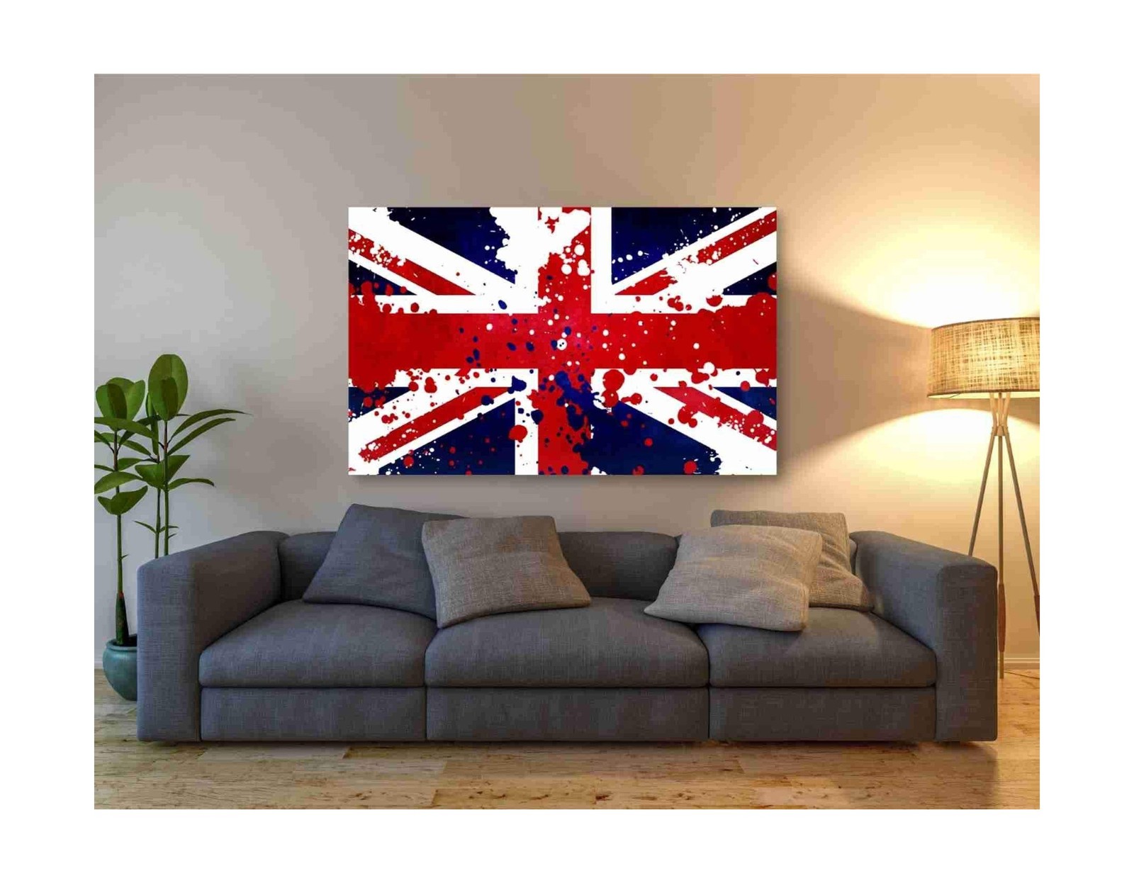 Epic Graffiti ‘United Kingdom’ Canvas Wall Art, 60″x40″ 40L” x 60W”