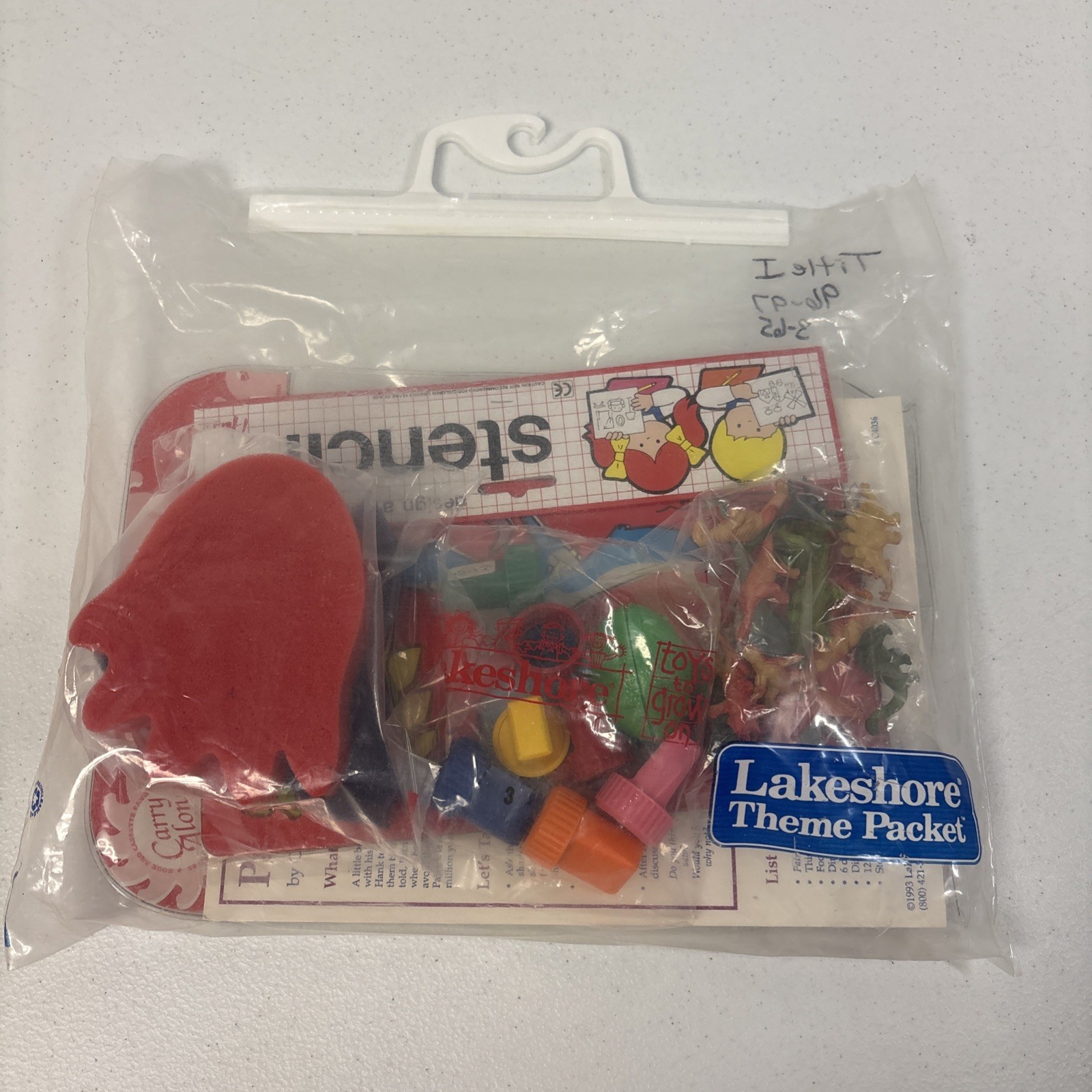 Lakeshore Learning Patrick’s Dinosaurs Carrick 1993 New Complete Kit Tape Crafts