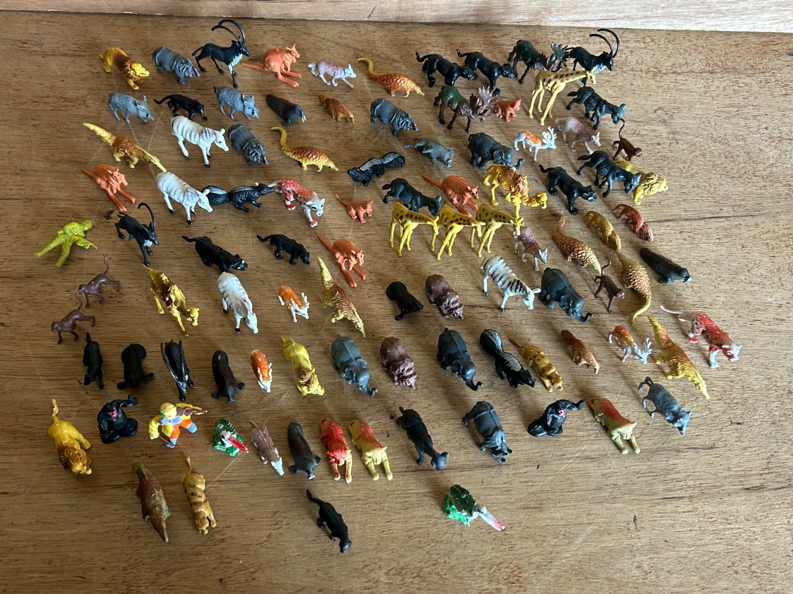 Toy Animal Junk Drawer Lot 90+ Mini Miniature Safari Outback Forest Zoo Crafts
