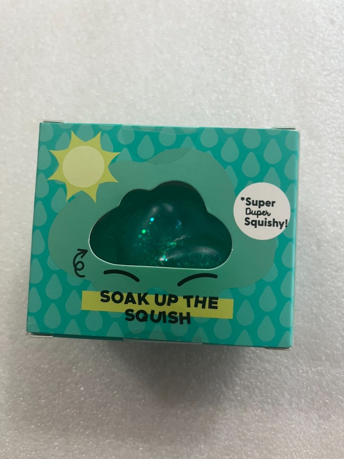 J’adore Glitter Cloud GREEN Super Duper Squishy Squeeze Toy, Ages 3+, 1pc