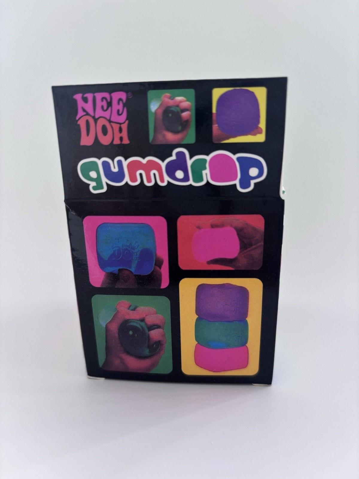 Schylling Nee Doh Gumdrop Super Solid Squish Squeeze Toy, Purple, Ages 3+