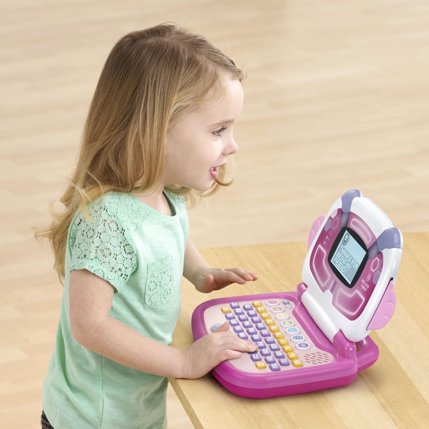 ABC and 123 Laptop for Preschoolers Ages 3-7 Years, Pink