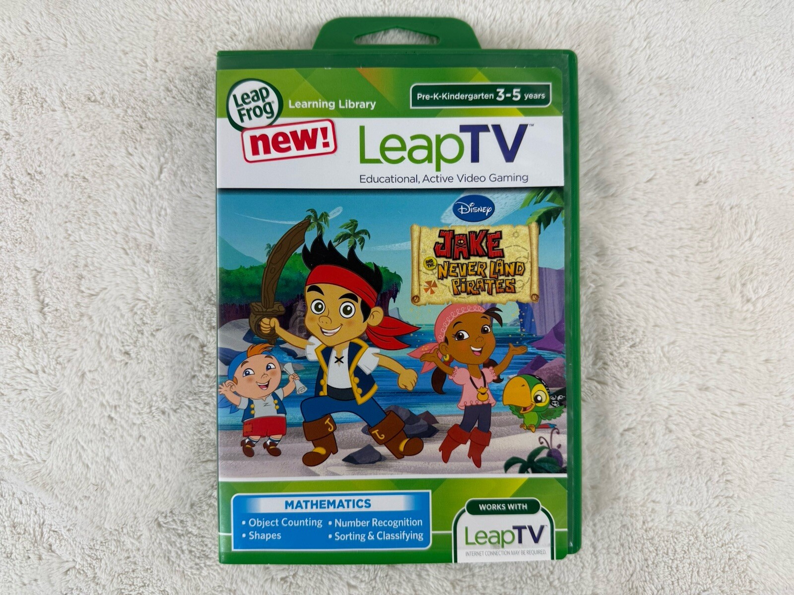 Leap Frog Learning Game Jake & The Neverland Pirates Age 3-5 LeapTV Mathematics