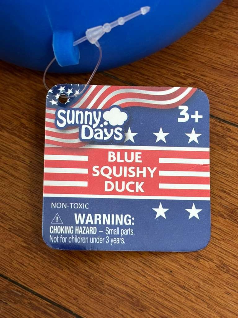 4 pcs Squishies Patriotic Hot Dog Popsicle Ice Cream Blue Duck Sunny Days