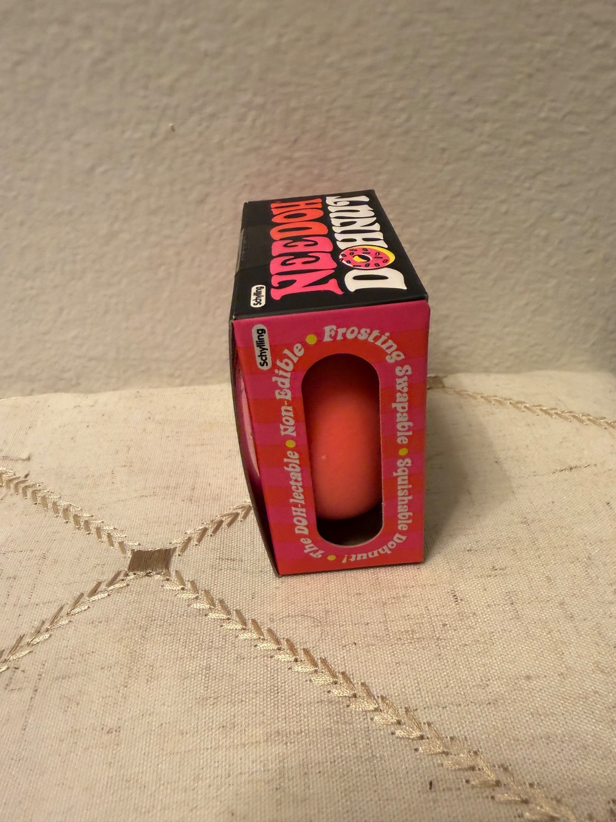 Schylling NeeDoh Powdered Donut PINK Nee Doh Authentic