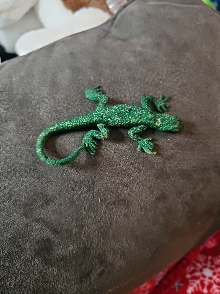 Unbranded Rubber Toy Lizard-4 Inches Damaged RL