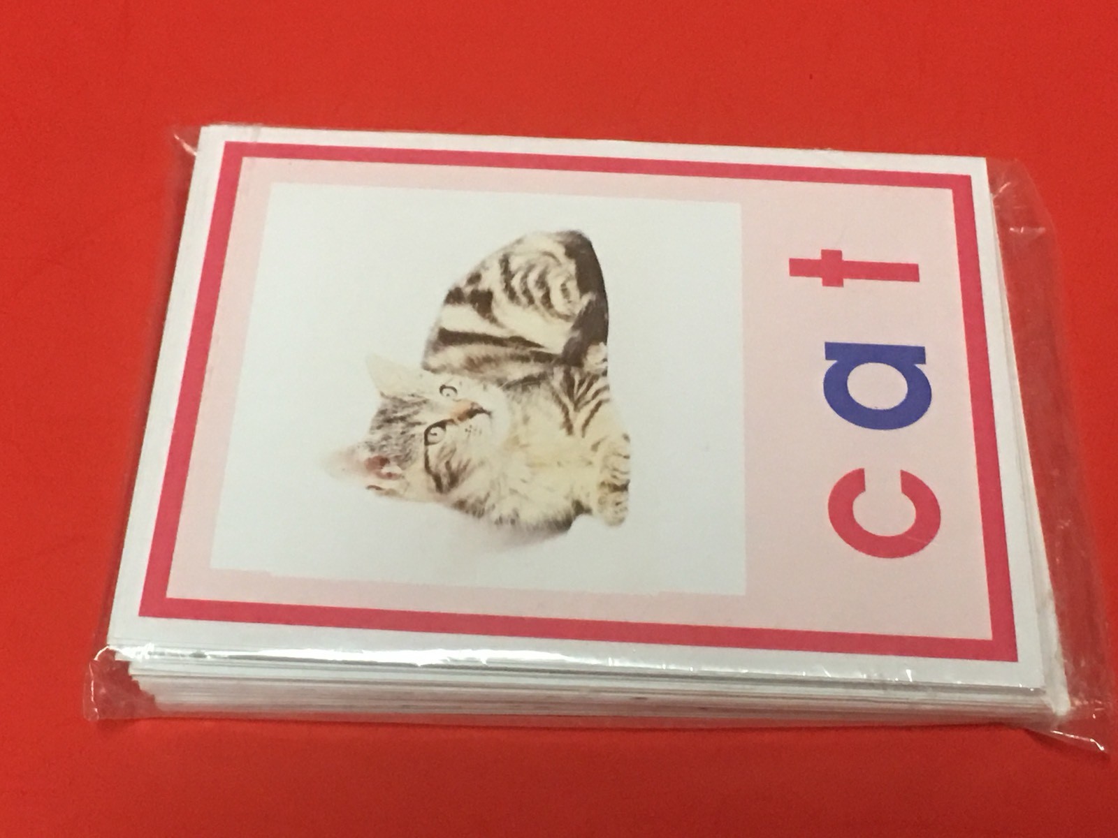 Pink Series Montessori – CVC WORDS & PICTURE CARDS- 52 Laminated Cards