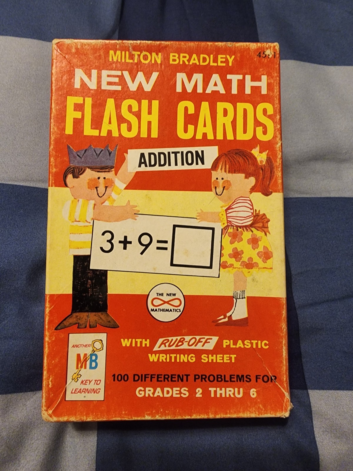 Vintage 1960s Milton Bradley New Math Flash Cards Pre-owned