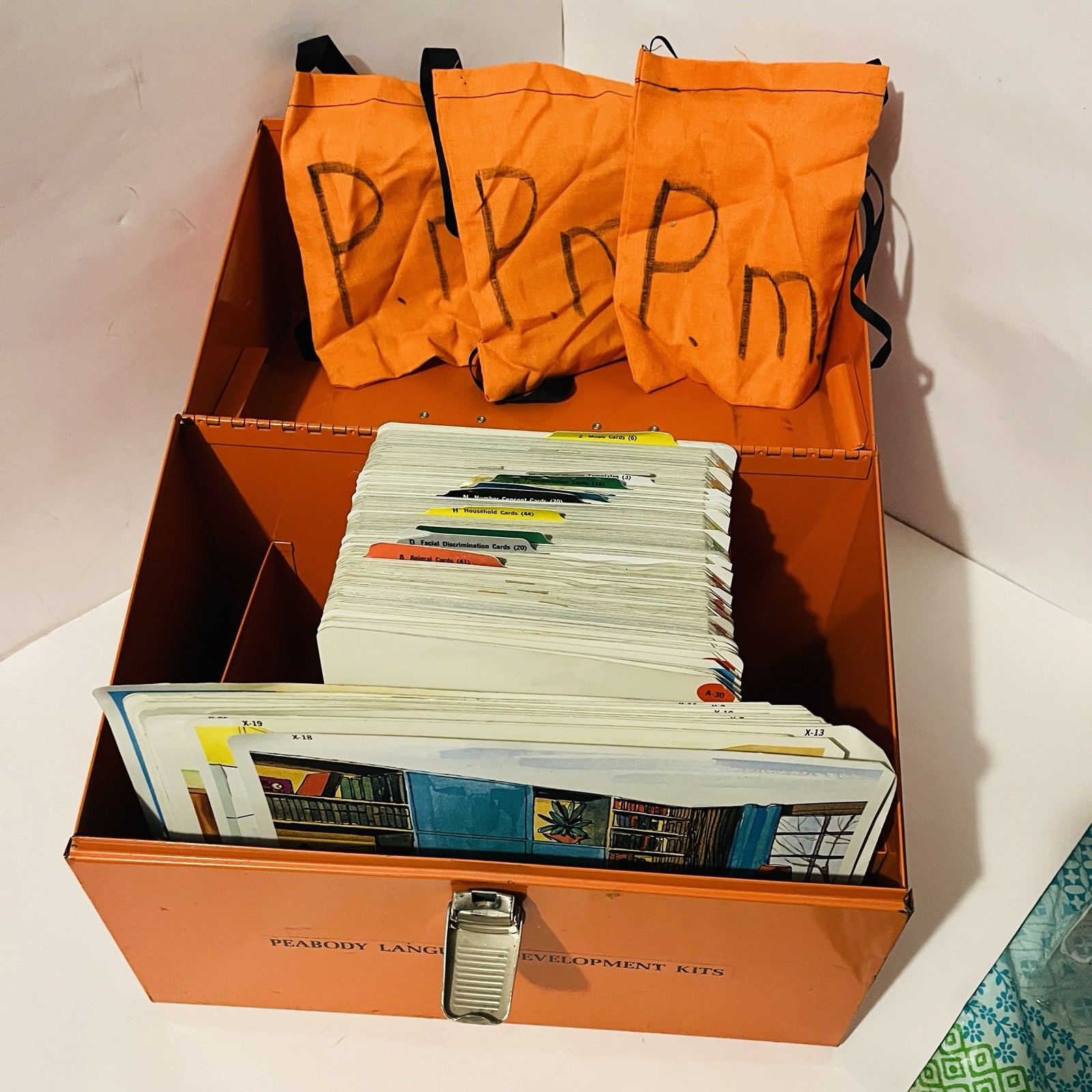 Peabody Language Development Kit 1968 AGS Cards Clips Case Level P