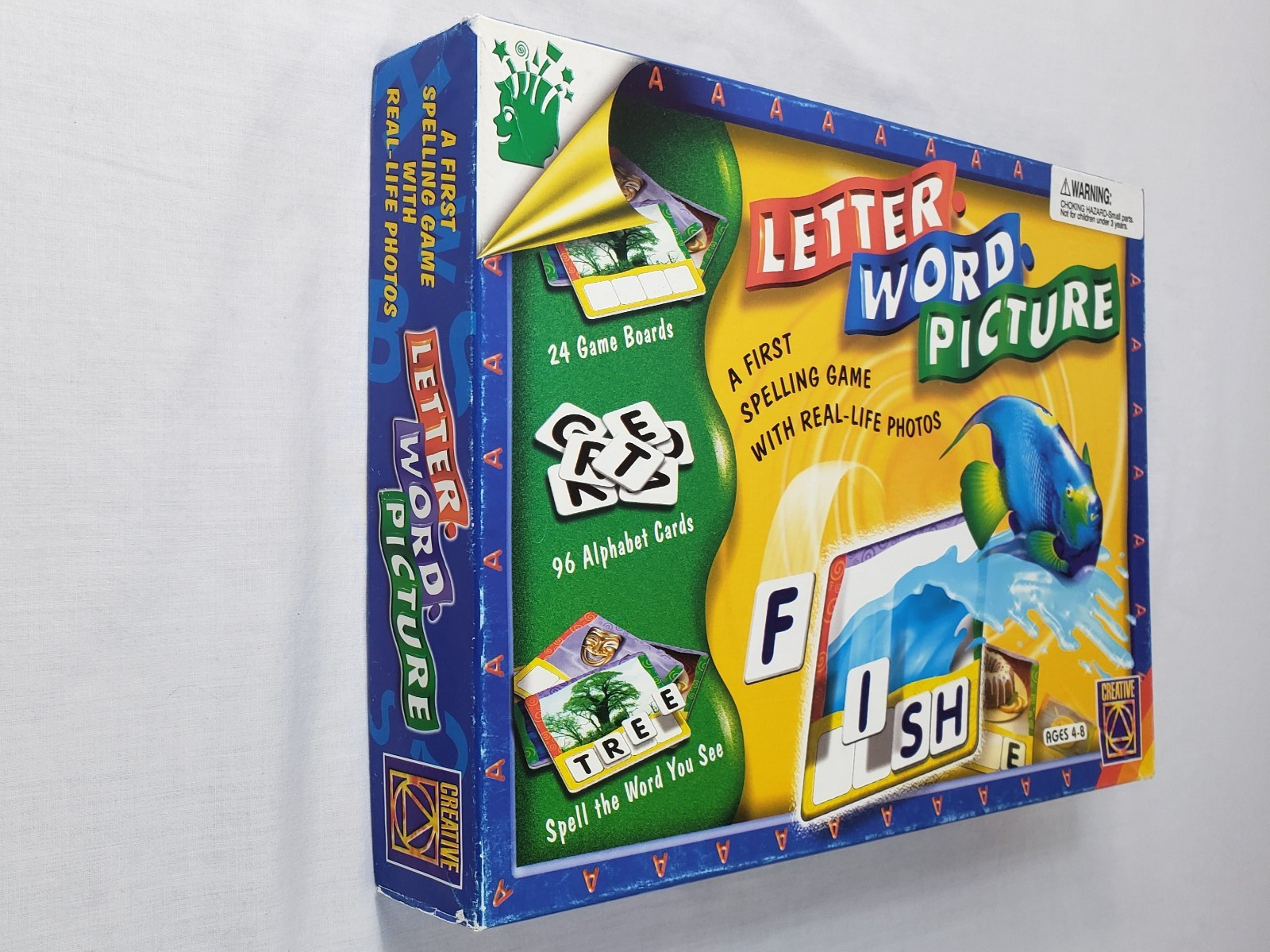 Vintage Spelling Game Letter Word Picture Ages 4-8 Colorful Creative Pre-owned