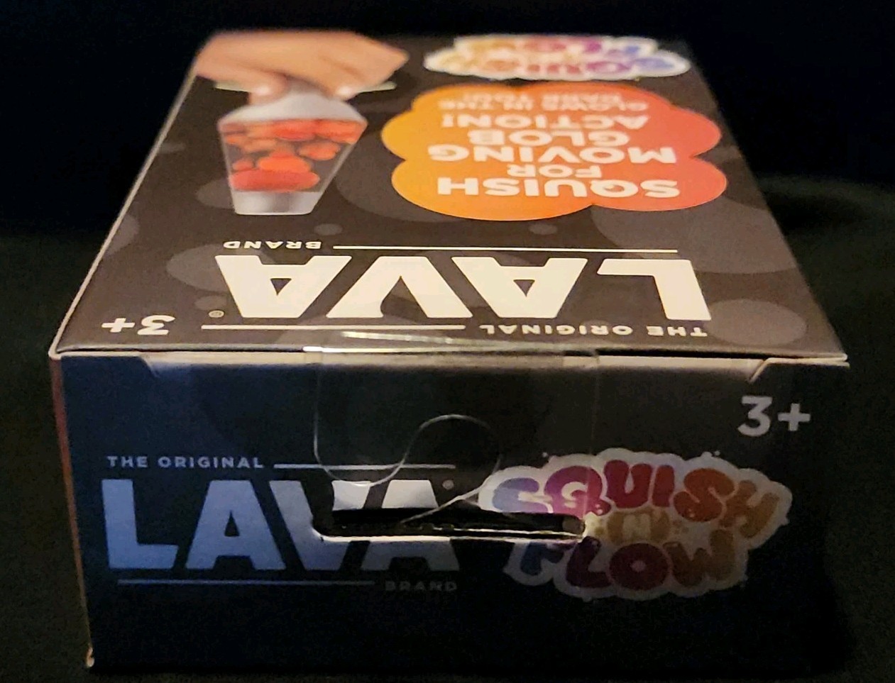 Schylling Lava Squish N Flow Squishy NeeDoh Glow In The Dark Blue Lamp Rare New