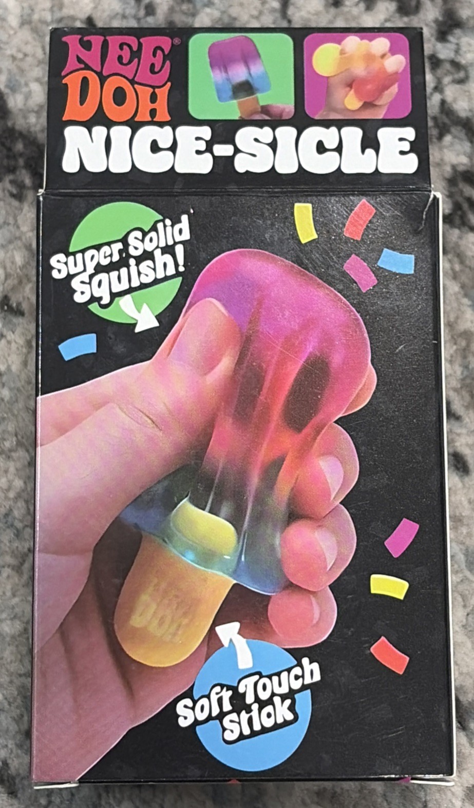 NeeDoh Nice-Sicle Stress Toy Fidget Squeeze Super Solid Squish BRAND NEW