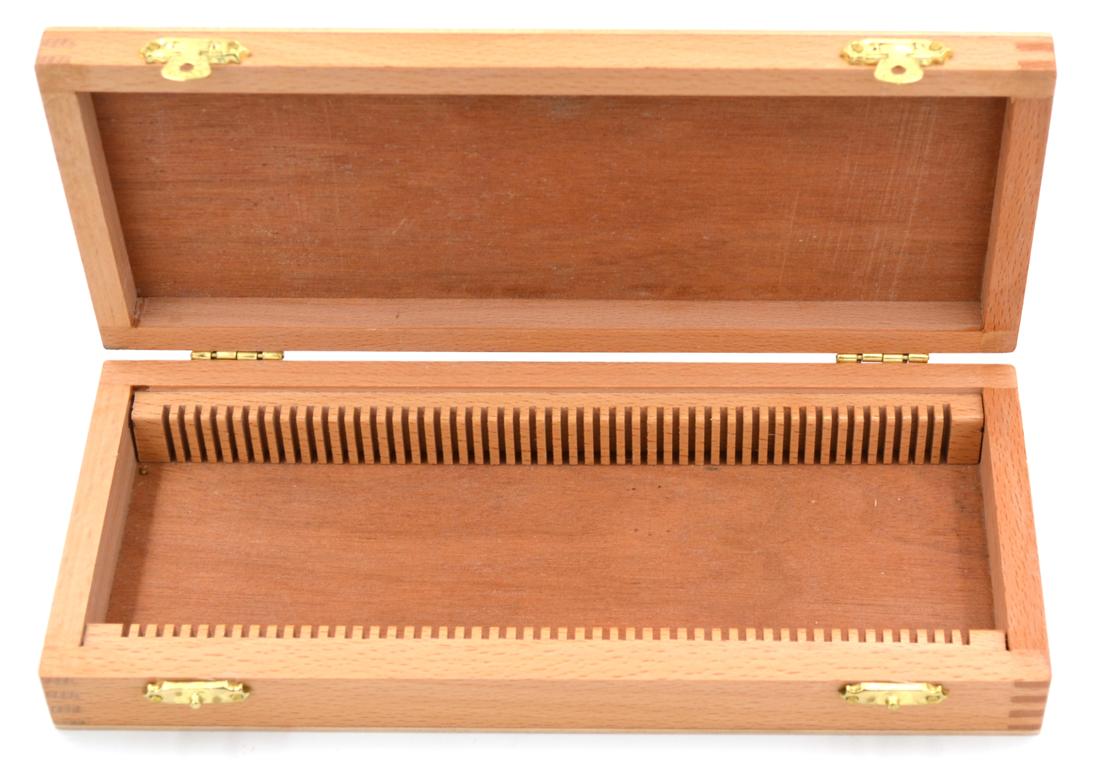 Wooden Slide Box for 50 slides, with Latches- Fits 75x25mm Slides