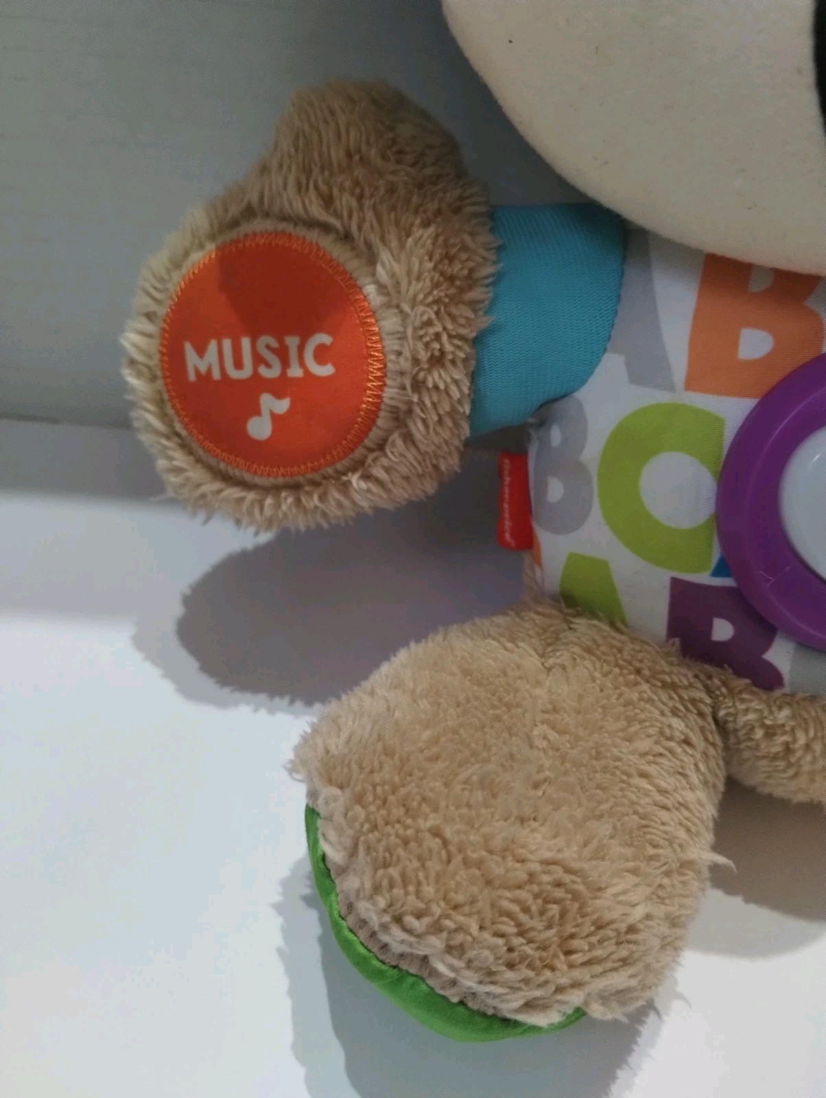 Fisher Price Smart Stages Talking Teddy Bear Interactive Plush Toy Works Sounds