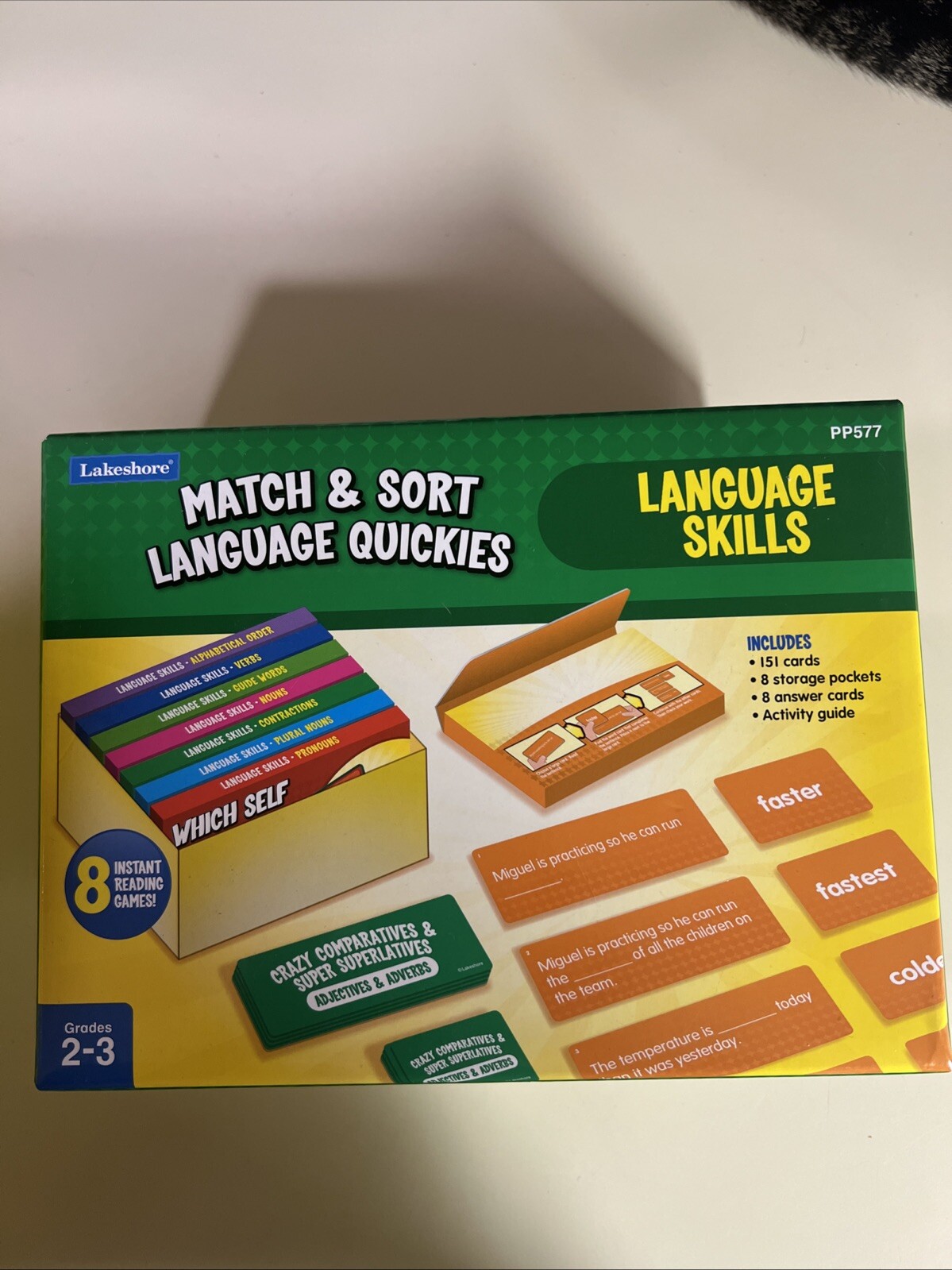 Lakeshore Language Skills Match & Sort Language Quickies Grades 2-3 #PP577 NEW