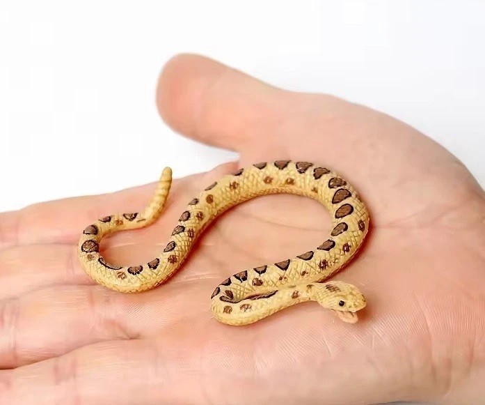 Rattlesnake Snake Wild Animal Figure Toy PVC Doll Small Figurine Birthday Gifts