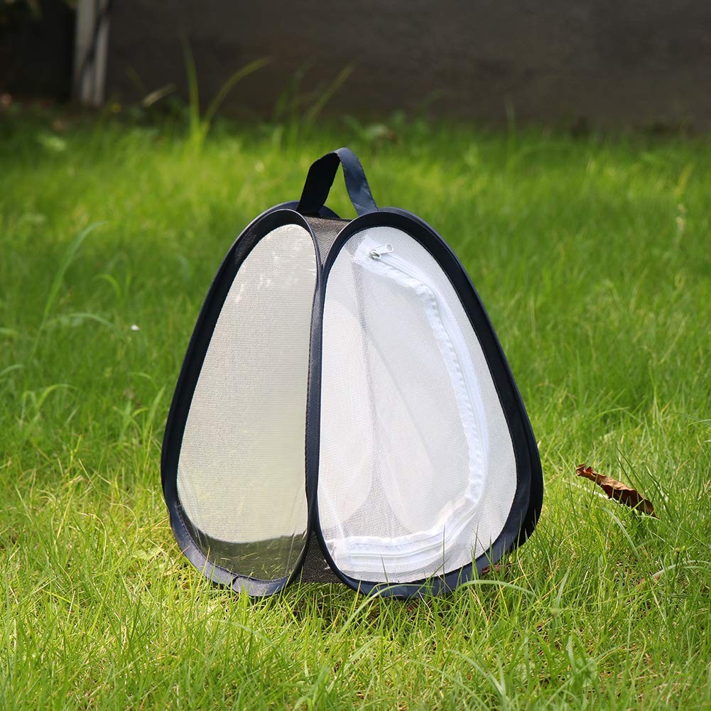 RESTCLOUD Mini Butterfly Habitat, Insect Mesh 7.5″ x 11″, White with Black