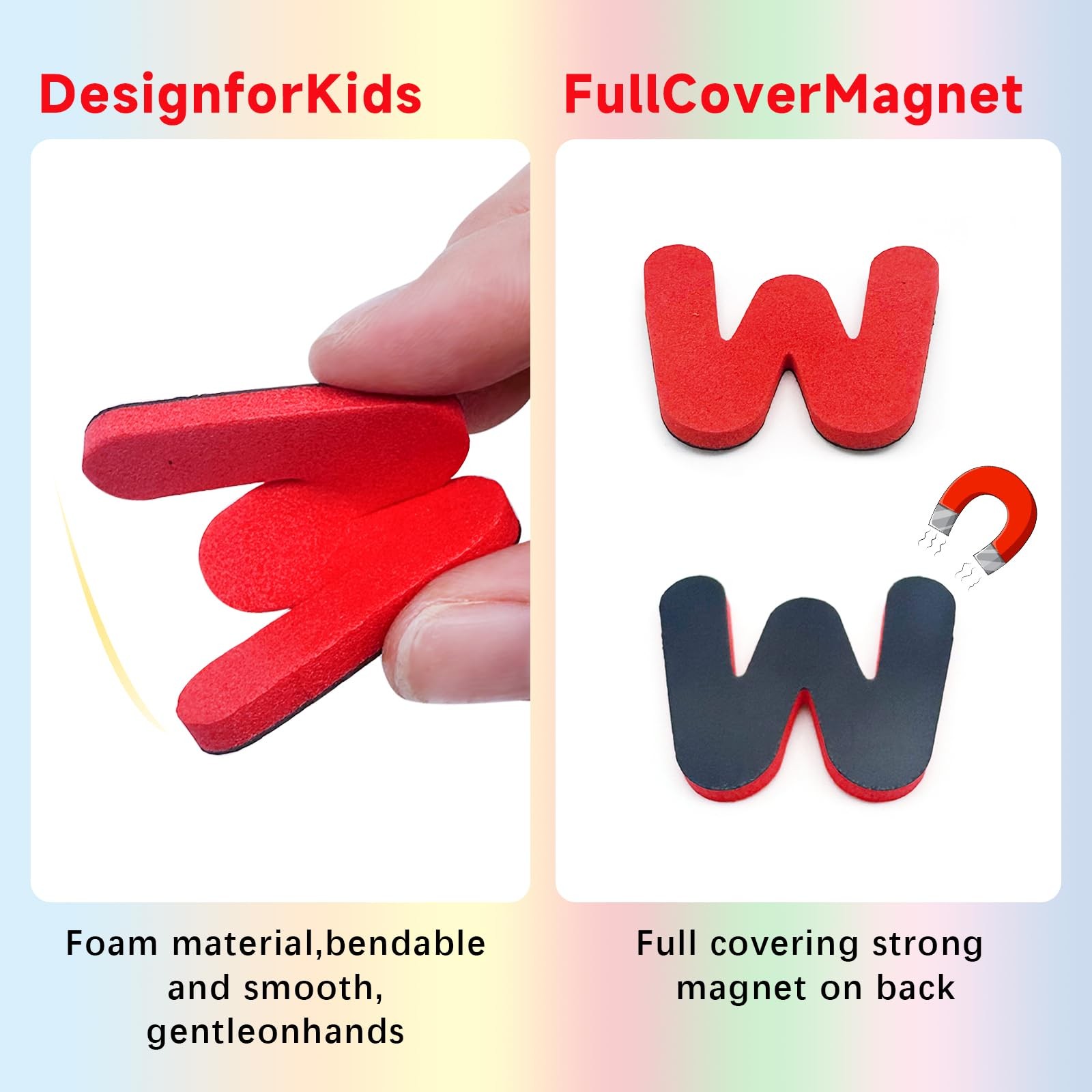 Classroom Magnetic Alphabet Letters ABC Magnets for Toddlers Large, Colorful