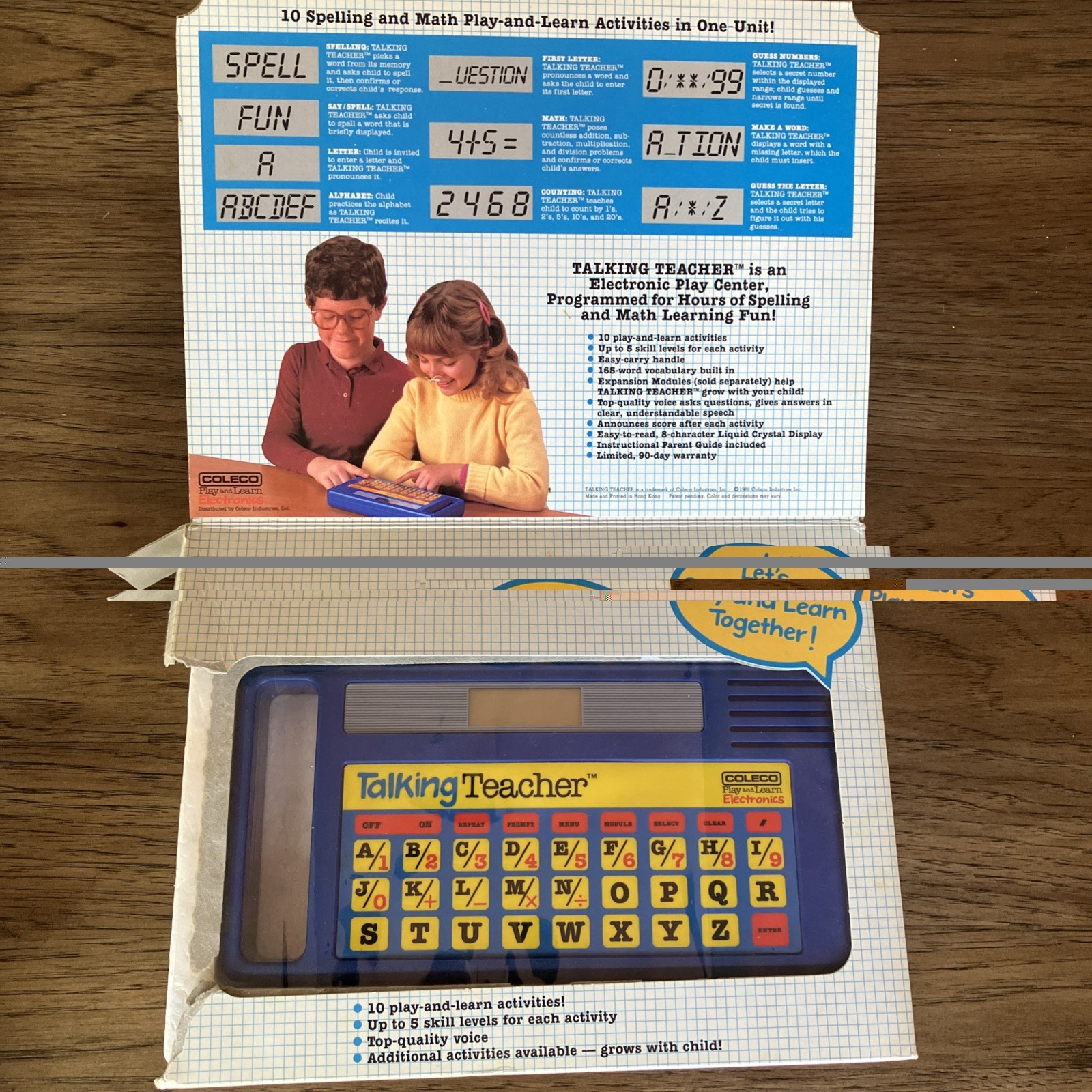 Vintage Coleco Talking Teacher Educational Toy Play & Learn Model 8100 WORKS