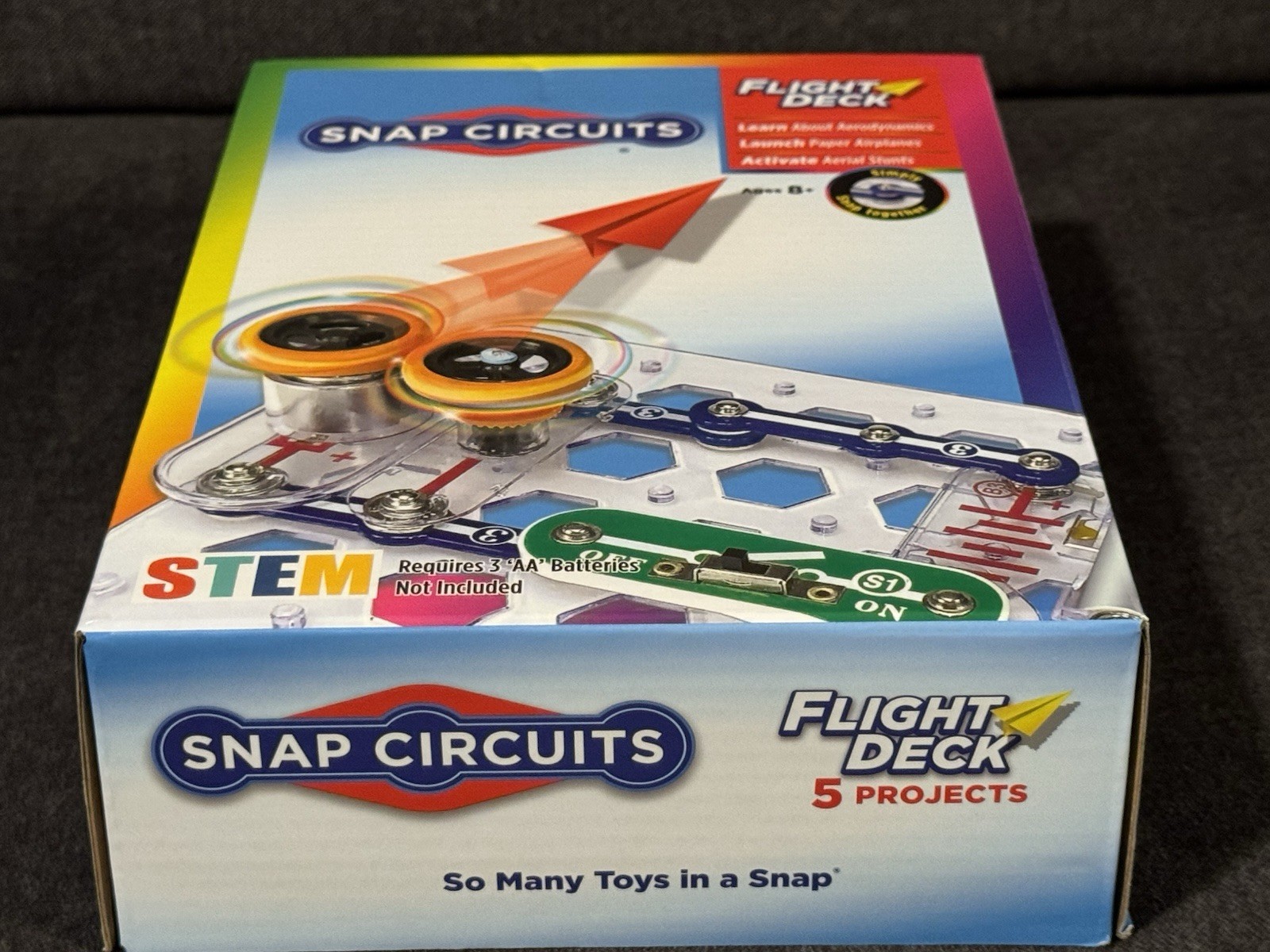 NEW Snap Circuits Flight Deck Science/STEM Toy Kit Ages 8+ Construction