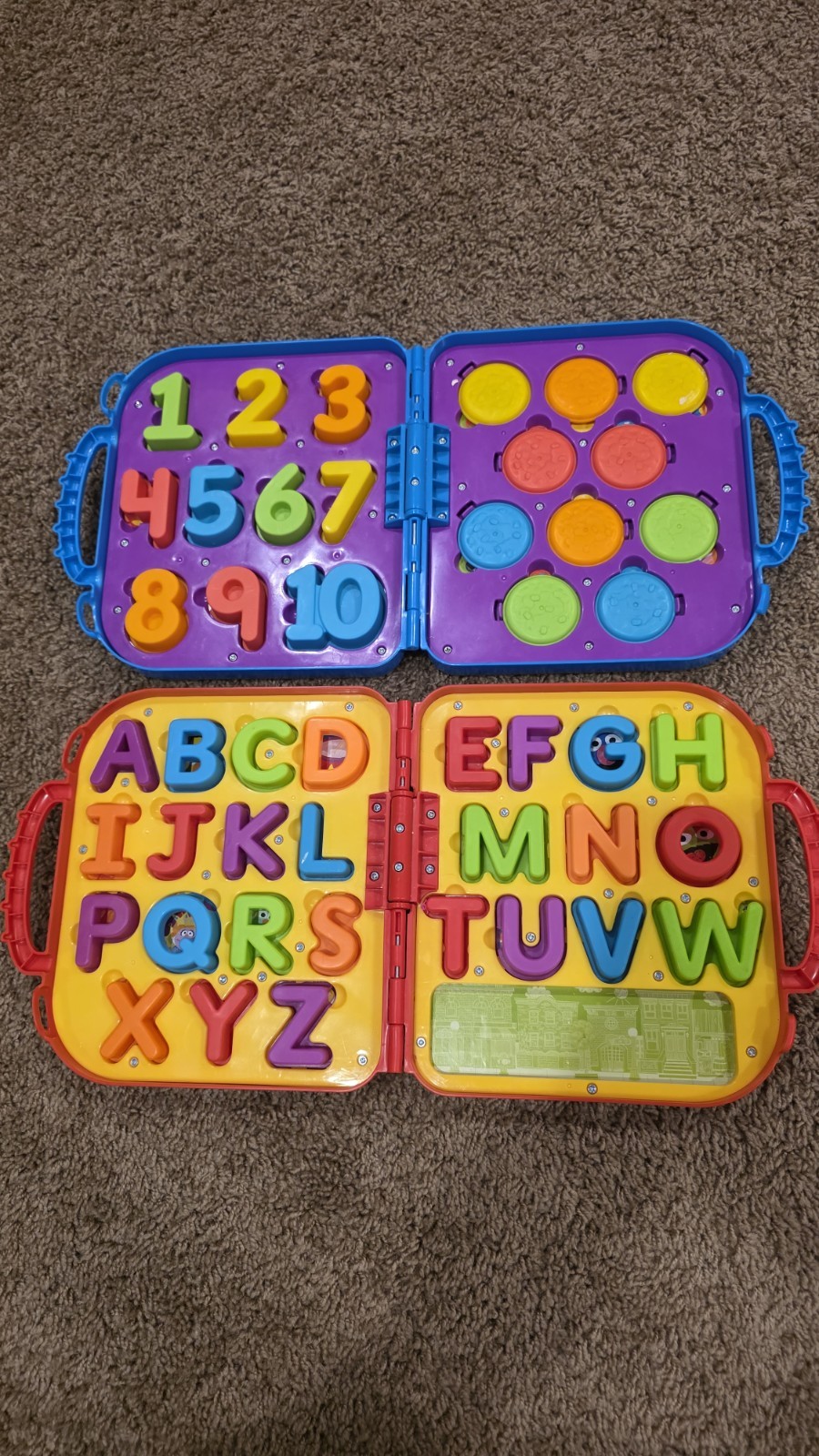 COMPLETE Sesame Street On The Go COOKIE MONSTER Numbers ELMO Letters Case Lot