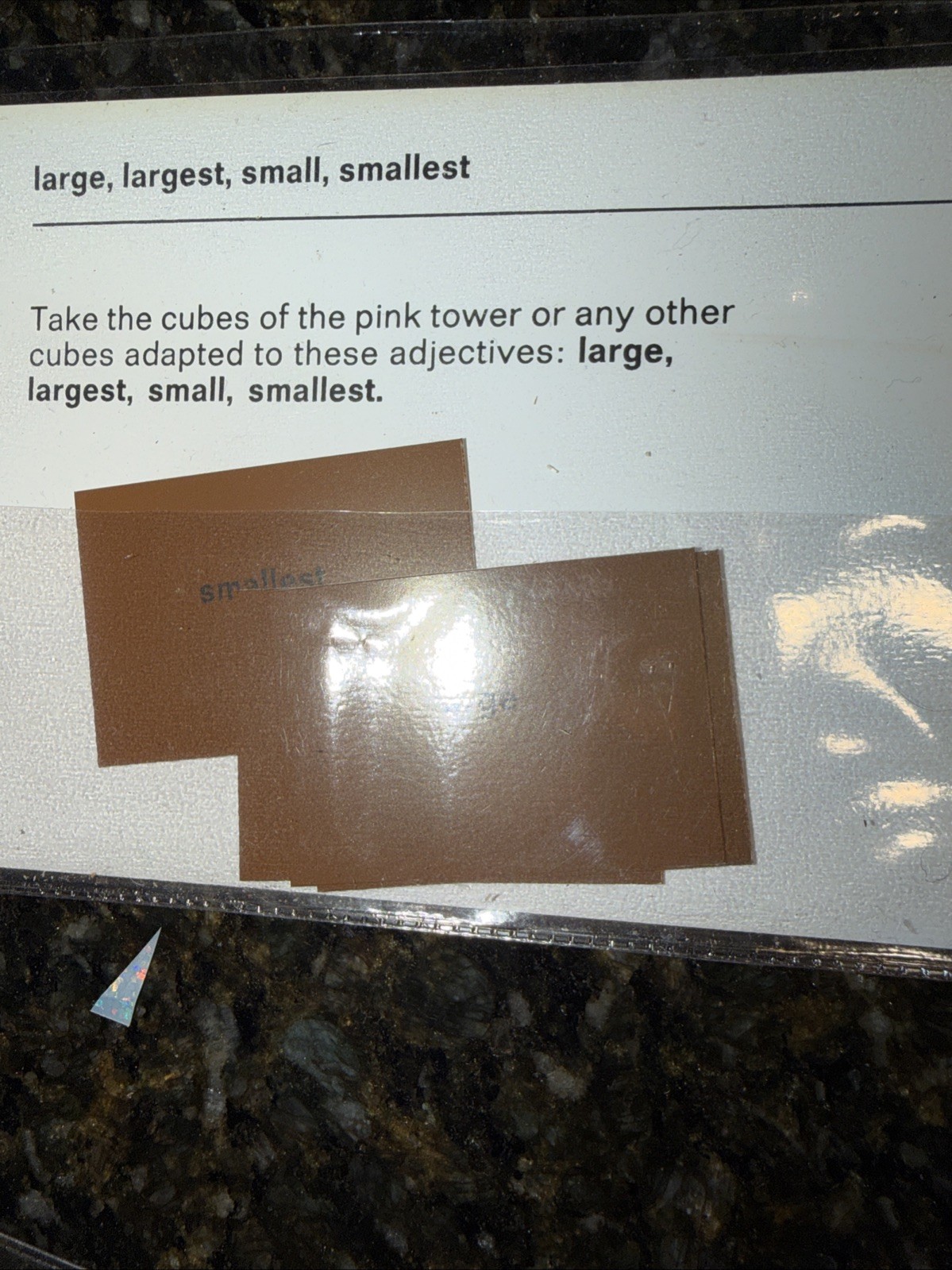 Montessori Command Cards Adjectives Superlatives Grammar, Homeschool Sentences