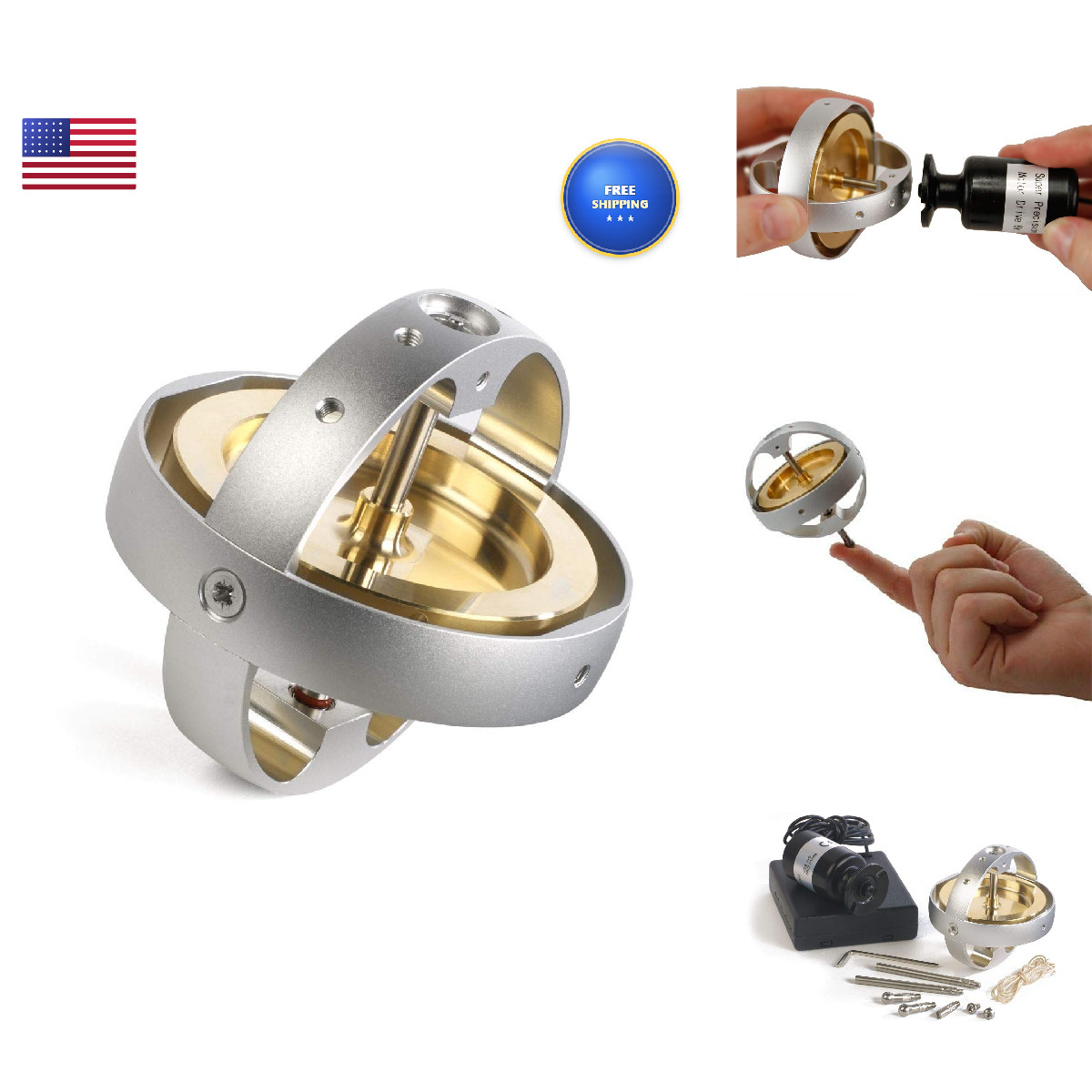 Super Precision Gyroscope Quickstart 12000 Rpm Electric Motor Starter