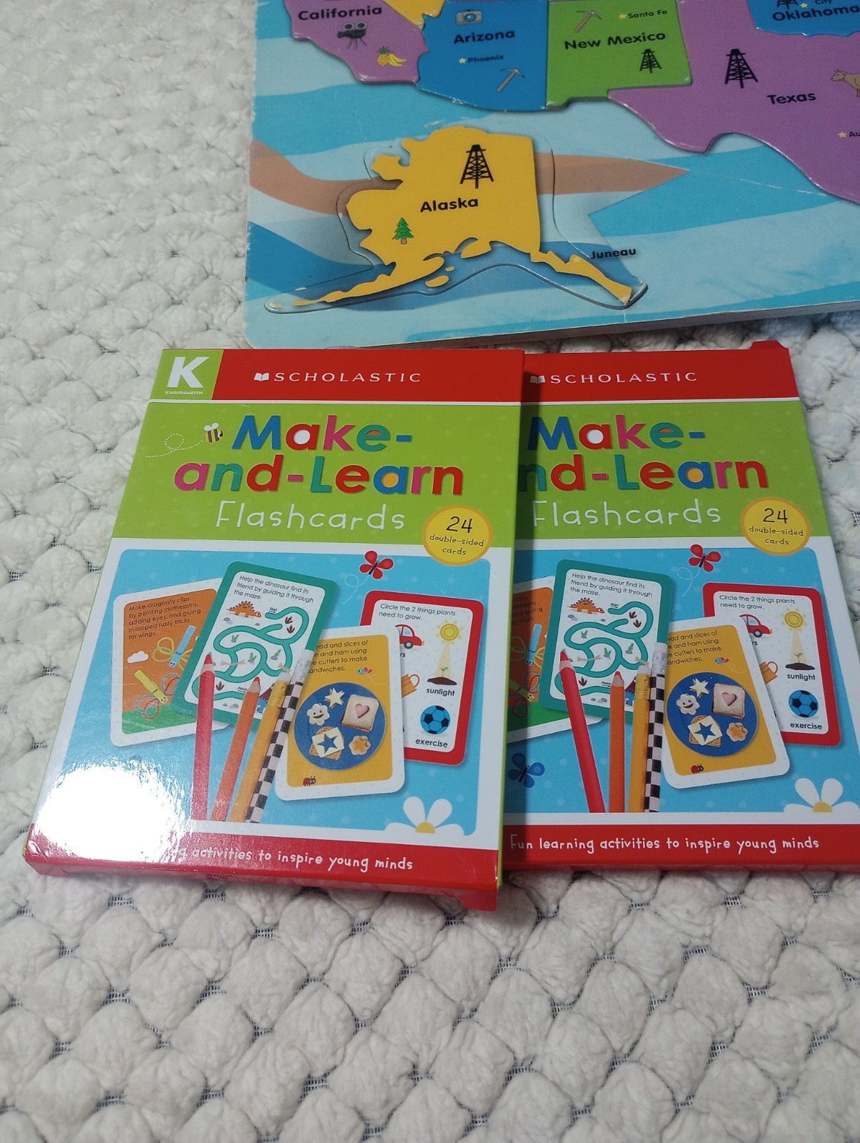 United States Of America Puzzles & P/K Flashcards (22 & 42 Pc Puzzles)