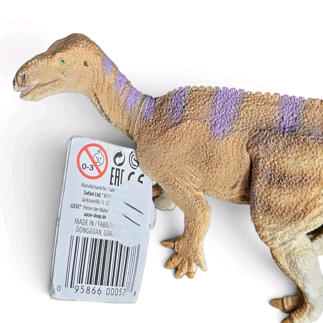 Iguanodon Dinosaur 7 in Realistic Prehistoric Toy Cretaceous Display Model