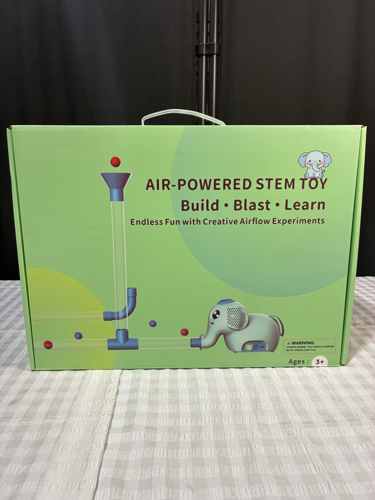 STEM Air-Powered Building Toy Kit w/ 30 Foam Balls Educational Kids Science, New