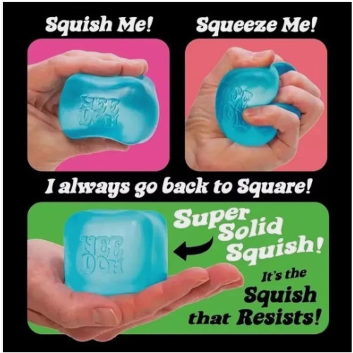 Needoh Nice Ice Baby 4 Pack Mini Cubes Squishy Stress Fidget Toy Authentic