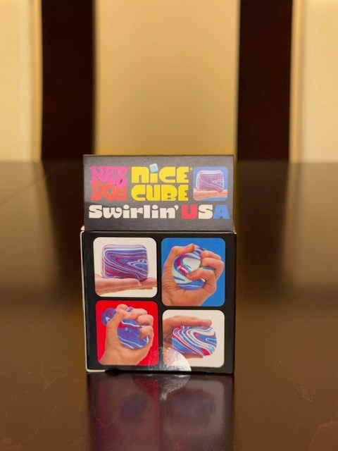 ***ONE*** NeeDoh Nice Cube 4th Of July Swirl – 100% AUTHENTIC NIB!