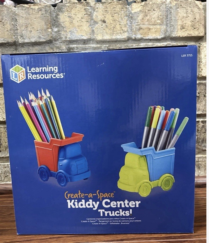 Learning Resources Create-a-Space Kiddy Center Trucks – Arts and Craft Organizer