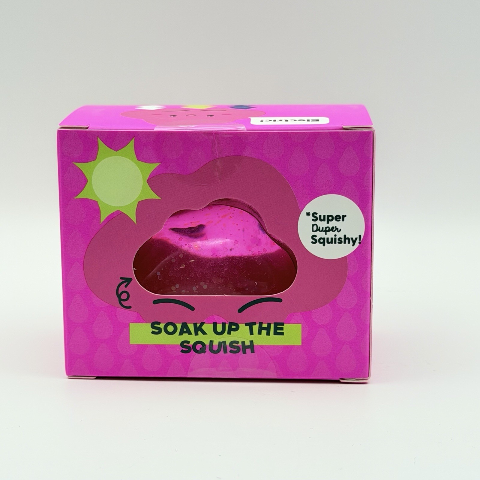 NEW J’ADORE PINK GLITTER CLOUD SUPER DUPER SQUISHY TOY 2.5 INCHES