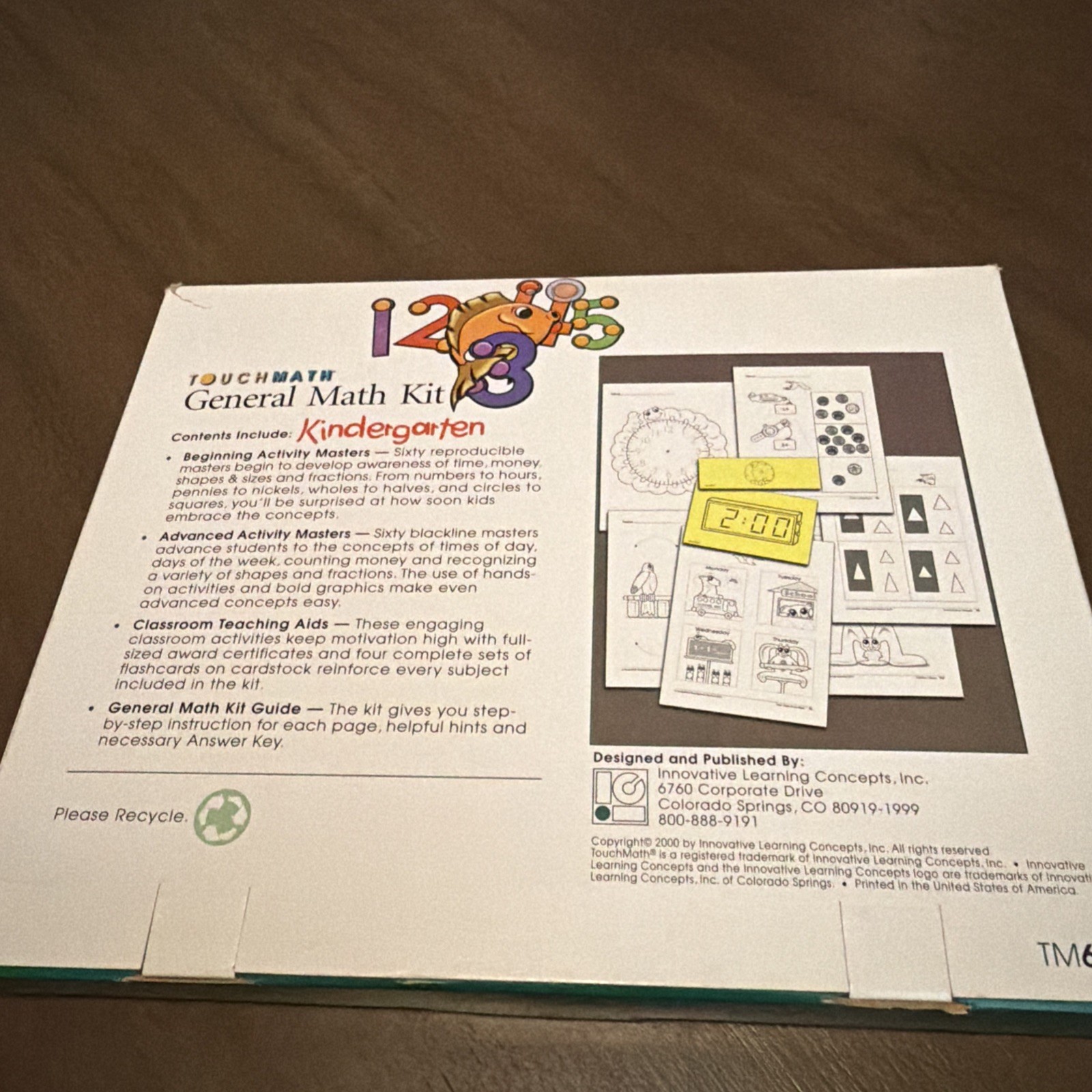 TouchMath – General Math Kindergarten – TM671 Complete – Copyright 2000