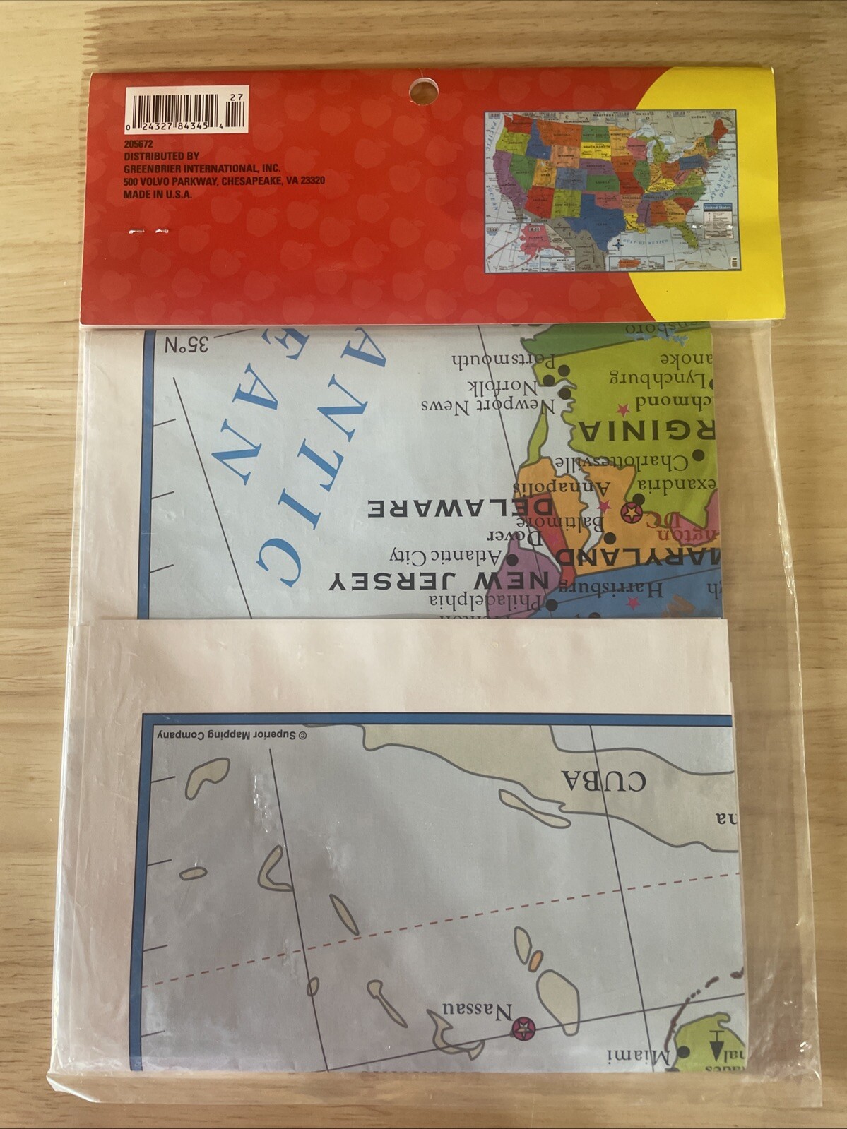 Teaching Tree United States Wall Maps 40×28 – NEW/SEALED