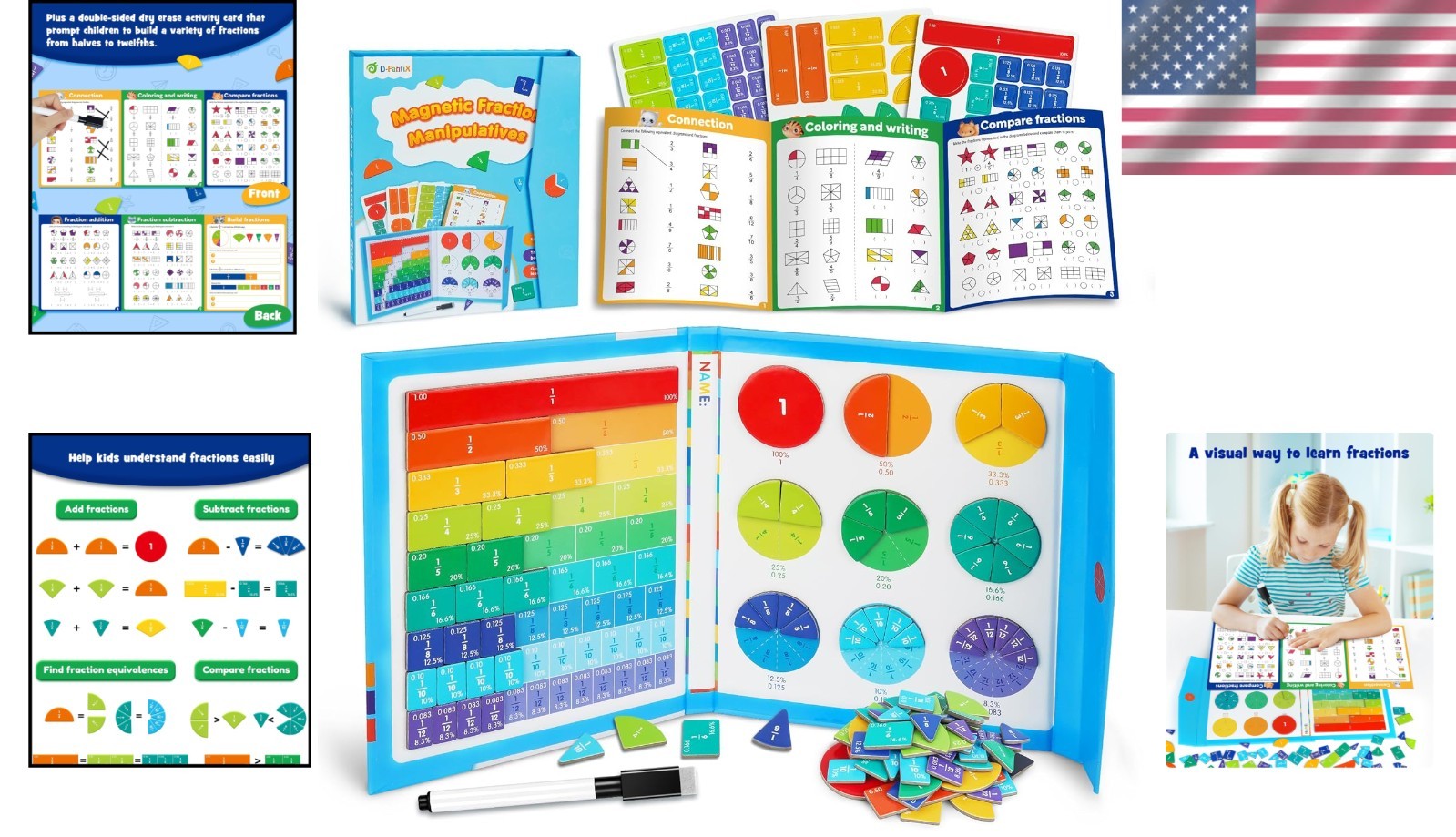 Magnetic Fraction Circles – Visual Learning Tool for School