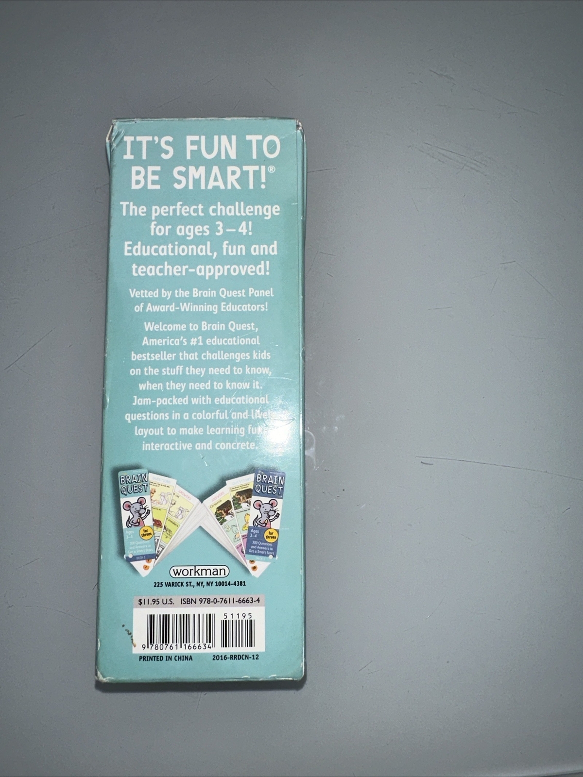Brain Quest for Threes, Revised 4th Edition: 300 Questions – Ages 3-4