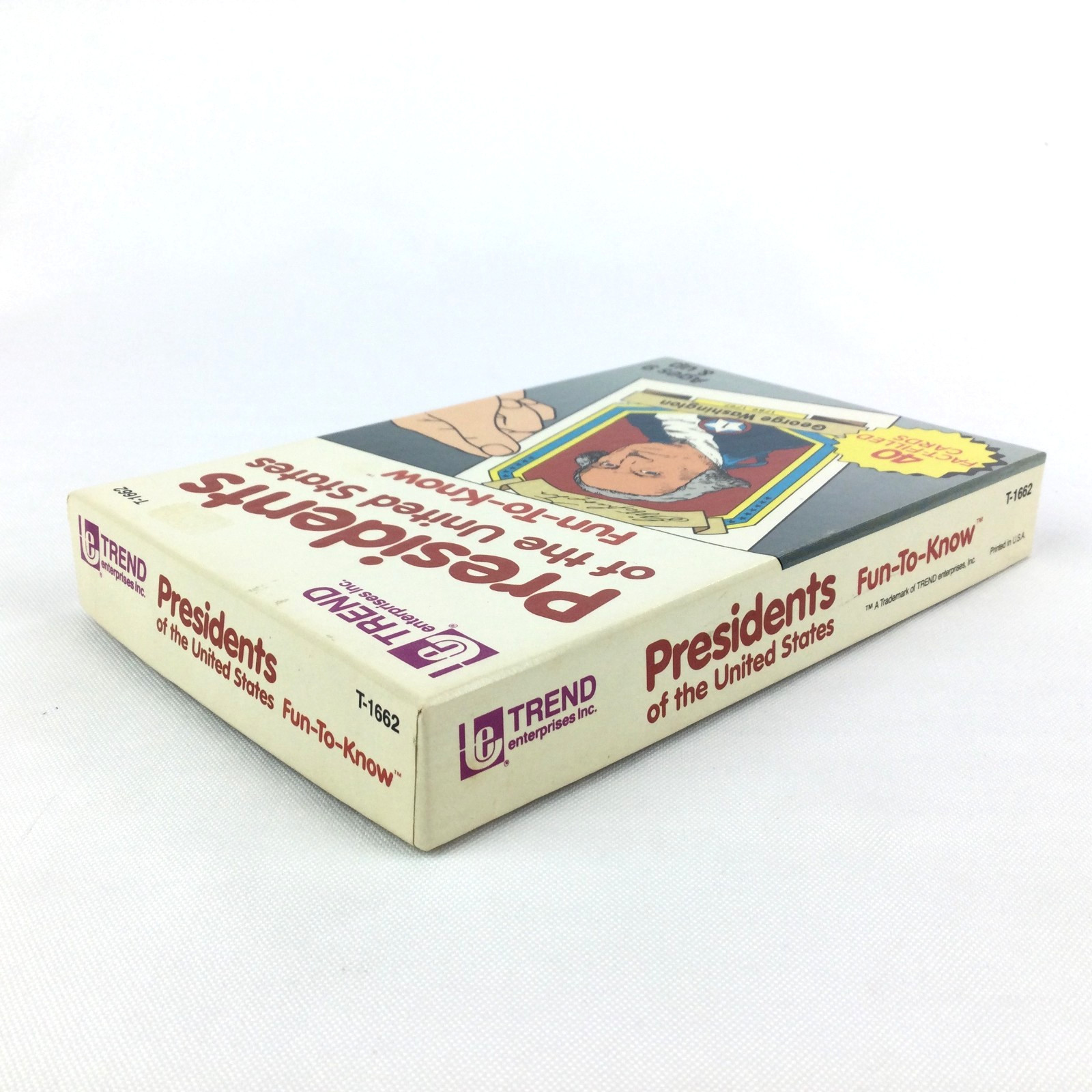 Presidents of the United States Fun-To-Know 40 Flash Cards 1987 by Trend T-1662