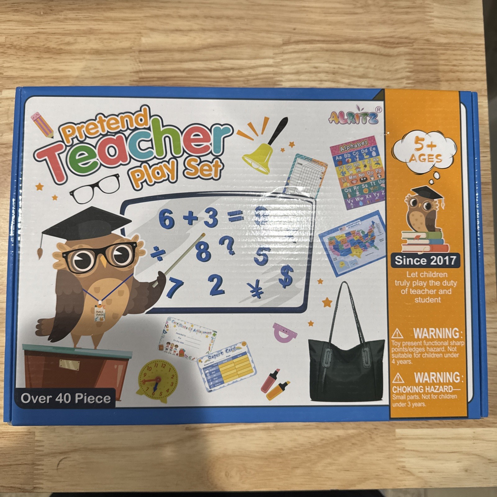Pretend Play Teacher Set Classroom Learning Education Reusable Whiteboard