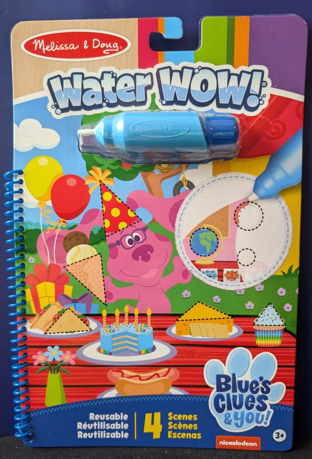 Melissa And Doug Water Wow Blue’s Clues And You Reusable Shapes Activity Pen