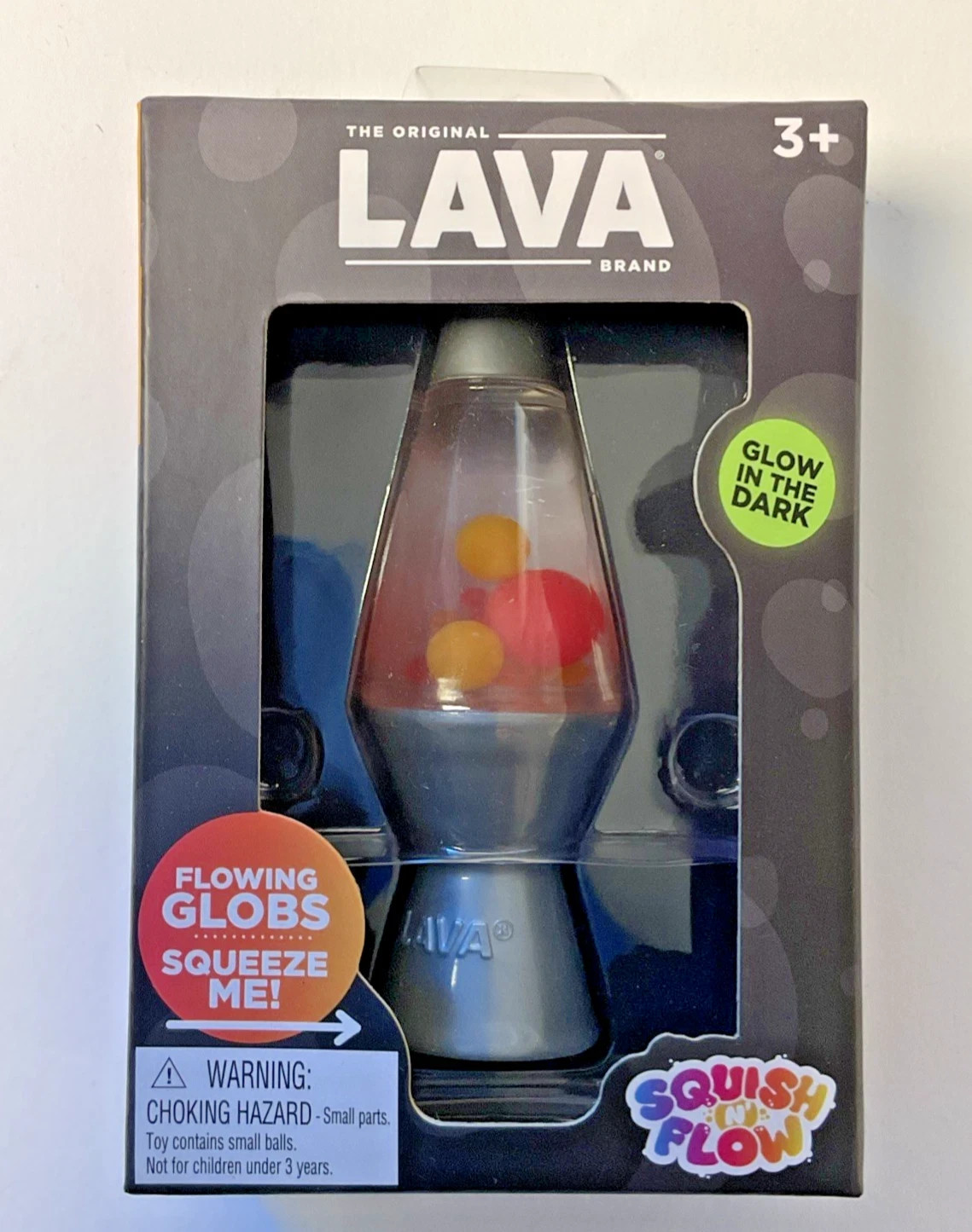 Schylling LAVA Squish N Flow NeeDoh LAVA Lamp Toy Glow in the Dark NEW 2 Pack